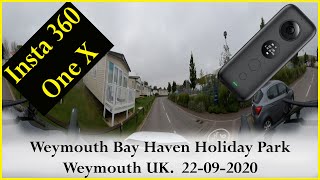 Weymouth Bay Haven Holiday Park Insta 360 One X [upl. by Ahtivak]