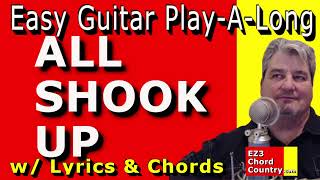 ALL SHOOK UP  EASY GUITAR PLAYALONG LESSON  Elvis [upl. by Gallard]