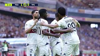 PSG vs Toulouse  Trophee des Champions 202324  Football Simulation PES 21 [upl. by Dusza]