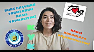 NASIL BURS ALABİLİRİM HANGİ KURUMDERNEKVAKIF NE KADAR BURS VERİYOR [upl. by Tnert]