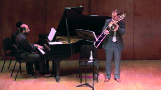 Lebedev Concerto in One Movement ed A Ostrander • Adam M Janssen bass trombone [upl. by Yelnik]