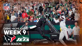 Houston Texans vs New York Jets Game Highlights  NFL 2024 Season Week 9 [upl. by Elahcim]