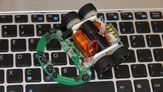 Micromouse Green Giant V41 KitB small wheel set test [upl. by Ayotas660]