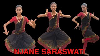 njane Saraswati song dance cover  by hanu [upl. by Cavanaugh]