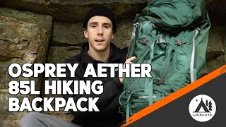 OSPREY AETHER PLUS 85L MENS HIKING BACKPACK [upl. by Nortna]