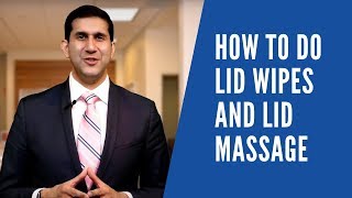 How to do Lid Wipes and Lid Massage for Dry EyeBlepharitisMGD Treatment with music [upl. by Nic]