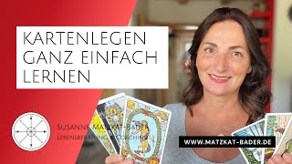 Wie lernt man ganz einfach Kartenlegen Wie kann man Tarot Kipperkarten richtig deuten lernen [upl. by Aneerehs]