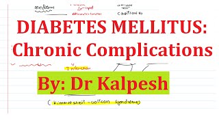 Diabetes Mellitus Chronic Complications [upl. by Smiga]