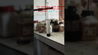 Reaction experiment of organic compounds oxalic acid and potassium parmagnate ⚗️🧪shortsfeed edit [upl. by Cheyney581]