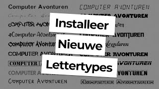 Nieuwe Lettertypes toevoegen aan Powerpoint en Word [upl. by Huberto740]