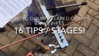 How to Make Brake Pipes 16 Tips  Stages [upl. by Brader]