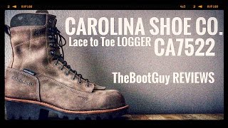 CAROLINA 8” Waterproof Composite LacetoToe Logger  CA7522  The Boot Guy Reviews [upl. by Gninnahc276]