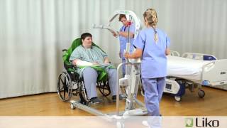 HillRom  Liko® Lifts amp Slings  Transfer from Chair to Bed Bariatric [upl. by Anuahsar446]