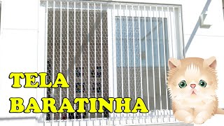 TELA BARATINHA PARA CASA para quem tem gatos  Gatil Hauser [upl. by Ma]