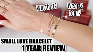 Cartier Love Bracelet Small 1 year review Do I still recommend it [upl. by Ardnac254]