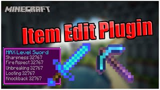 ITEM EDIT PLUGIN  CUSTOMIZE ANY ITEM IN MINECRAFT  KANHAIYA SWAGGER [upl. by Daffodil570]