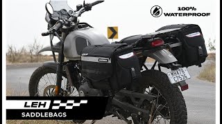 VIATERRA 100 Waterproof Leh Motorcycle Saddlebags  Himalayan BS6 [upl. by Schiffman]