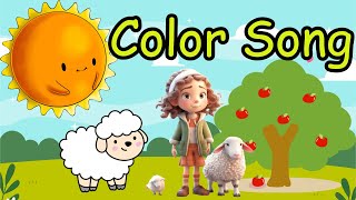 THE COLORS SONG  LEARN COLOURS WITH FRIENDS Cartoon Animation Color Songs for Children GNZWorld [upl. by Neufer222]