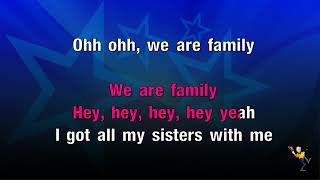 We Are Family  Sister Sledge KARAOKE [upl. by Clover]