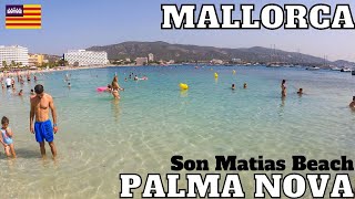 Mallorca PALMA NOVA Son Matias Beach MAJORCA Walk Tour 4k [upl. by Thomasa]