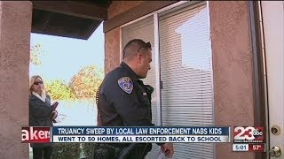 Law enforcement sweeps for parents truant students [upl. by Rosanna]