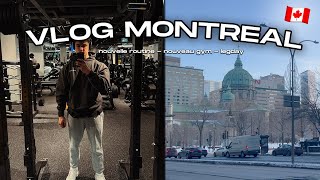 RETOUR À MONTRÉAL  routine nouveau gym amp legday [upl. by Bostow544]