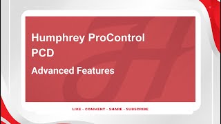 Humphrey Products ProControl PCD Advanced Features [upl. by Hazel]