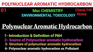 Polynuclear Aromatic HydrocarbonPAH  Introduction Characters  Example notes itschemistrytime [upl. by Neahs]