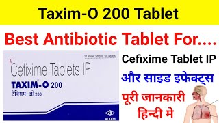 TaximO 200 TabletCefixime Tablet IP Uses  Dose  Review [upl. by Selia]