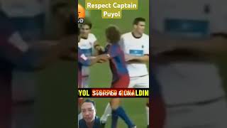 Respect captain Puyol puyol ronaldinho Fcbarcelonafyp [upl. by Nohsar]