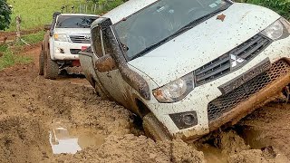 OFF ROAD FINCA LAS ESTELIAS  Toyota Hilux amp Mitsubishi L200 [upl. by Huoh]