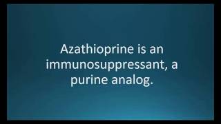 How to pronounce azathioprine Imuran Memorizing Pharmacology Video Flashcard [upl. by Atilrep]