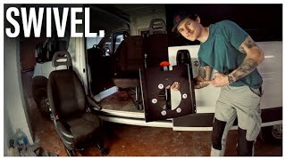 FITTING A SWIVEL SEAT Operation Boxerducato relay promaster [upl. by Wobniar]