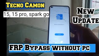 Tecno Camon 15  Google Account Bypass FRP Remove  FRP Bypass Last Update 2020 [upl. by Nobie]