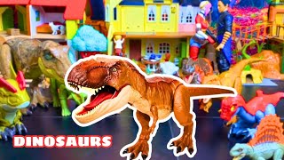 Reviews Jurassic World Figures TREX Indominus Rex Ankylosaurus Triceratops Carnotaurus amp More [upl. by Leizar]