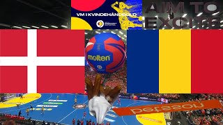 Rumænerne blev rendt over ende VM 2023 Danmark vs Rumænien [upl. by Nauqyaj663]