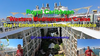 2024 Royal Caribbean Mediterranean Cruise Day1 Embarkation Civitavecchia CurachaBuhayAmerikaAtbp [upl. by Kohl]