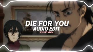 die for you  the weeknd edit audio [upl. by Anh566]