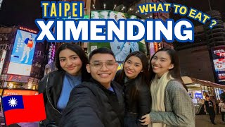 Taiwan Vlog 🇹🇼 XIMENDING foodtrip pasalubong shopping night market  Travel guide 2024 [upl. by Catima]