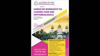 APP first Workshop on chronic pain and orthobiologics handsonlearning chronicpain [upl. by Forsyth]