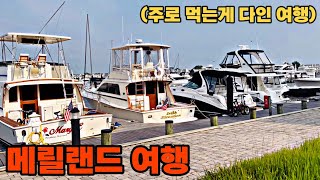 주로 먹는게 다인 메릴랜드 여행 trip to Maryland The Jetty i hop [upl. by Novart]