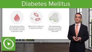 Diabetes Mellitus and Type 2 Diabetes Diagnosis amp Management – Family Medicine  Lecturio [upl. by Attolrahc]