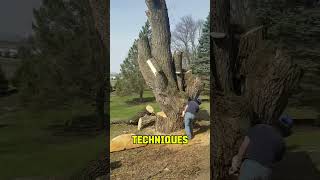 300YearOld Tree Cut Down treefelling cuttingdowntrees logging [upl. by Nebra]