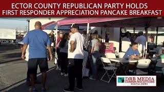 Ector County Republican Party Holds First Responder Pancake Breakfast [upl. by Yerkovich]