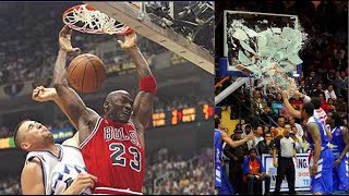 NBA Top 10 quotBROKE THE BACKBOARDquot Dunks of All Time [upl. by Chui]