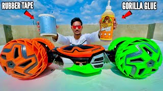 RC Future Bike Vs Super Strong Glue Tape Track  Chatpat toy TV [upl. by Pollard85]