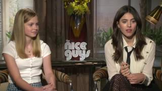 The Nice Guys Angourie Rice amp Margaret Qualley Official Movie Interview  ScreenSlam [upl. by Nonnaehr167]