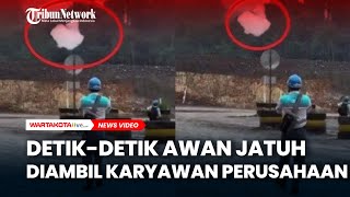 DetikDetik Awan Jatuh Diambil Karyawan Perusahaan [upl. by Gnad987]