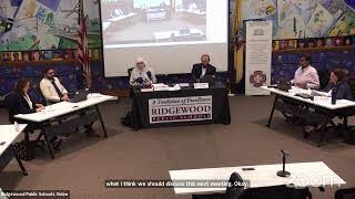 Ridgewood BOE Meeting 1142024 [upl. by Nnayelsel]