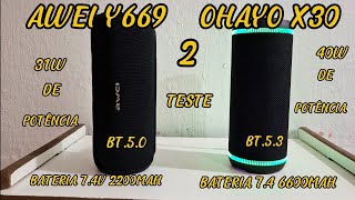 COMPARATIVO 2 AWEI Y669 VS OHAYO X30 [upl. by Anselma]